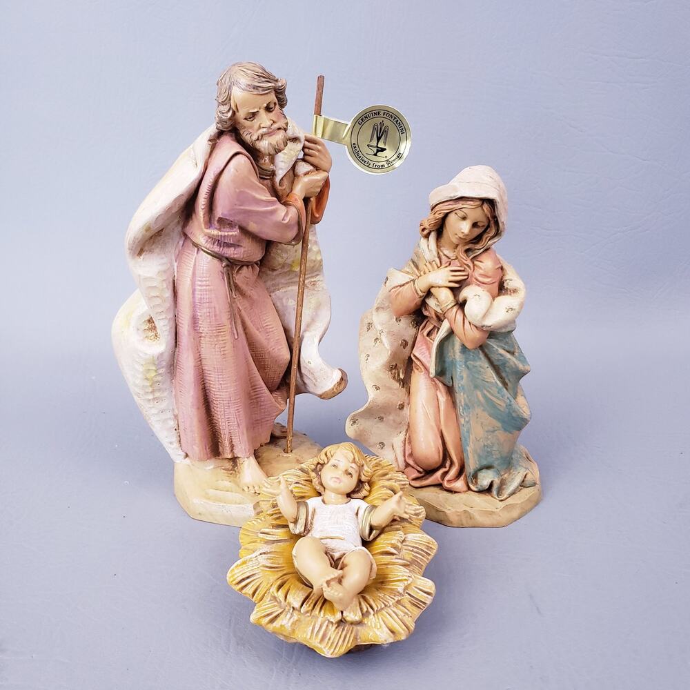 Fontanini Nativity 7.5” Collection Joseph #72811 Mary #72812 Baby Jesus #72813